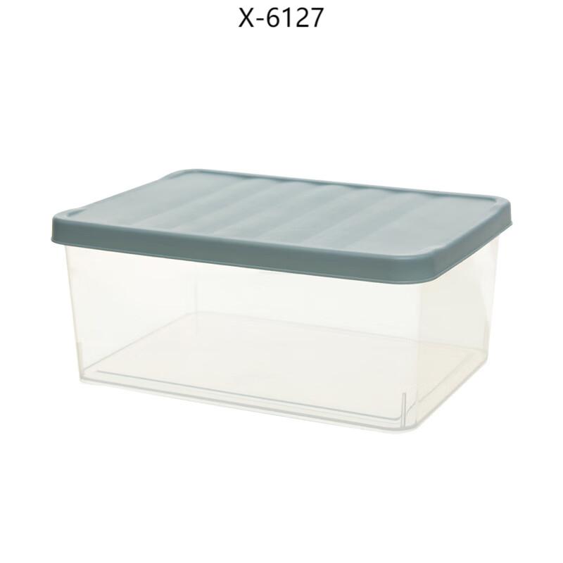 禧天龙(Citylong) X-6127禧纳收纳箱2个装(烟熏灰)乐高积木收纳盒儿童玩具收纳箱小颗粒玩具零件分拣整理箱高清大图