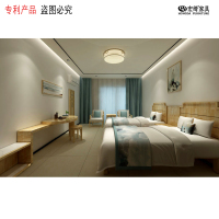 宏绮家具(HQ)星级酒店公寓套装 星级家具定制套装 书桌