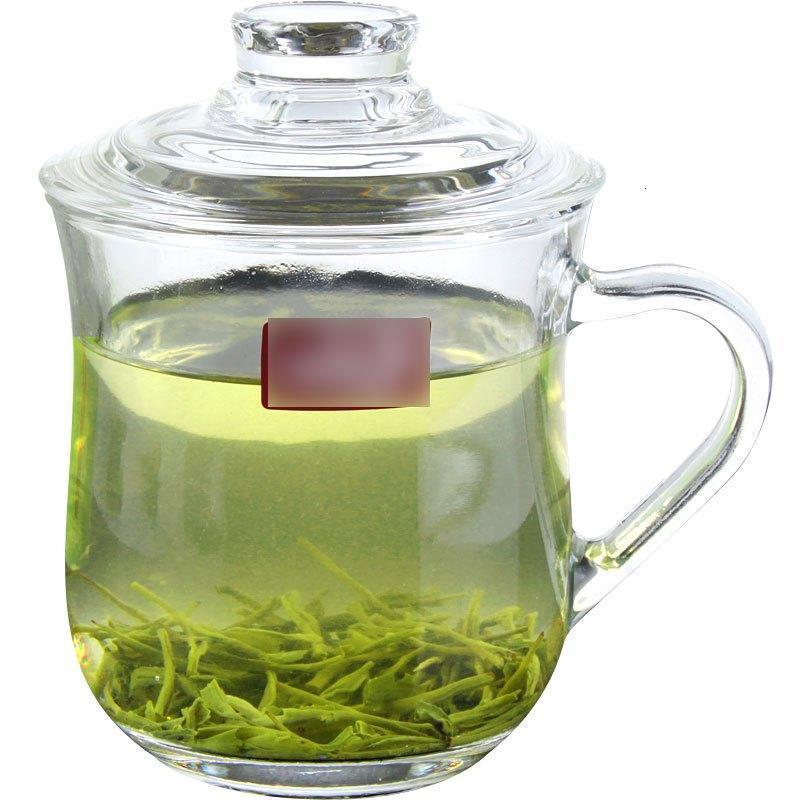 玻璃茶杯带盖茶饮杯盖杯带把杯子家用玻璃杯绿茶水杯子多色多款生活日用家庭清洁生活日用家居器皿水具/水杯