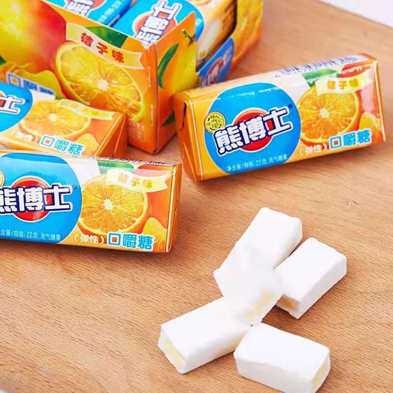 熊博士口嚼糖桔子22g视频