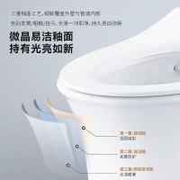SEREN HOME赛恩卫浴抽水马桶家用坐便器喷射虹吸式缓降盖板节水坐便器