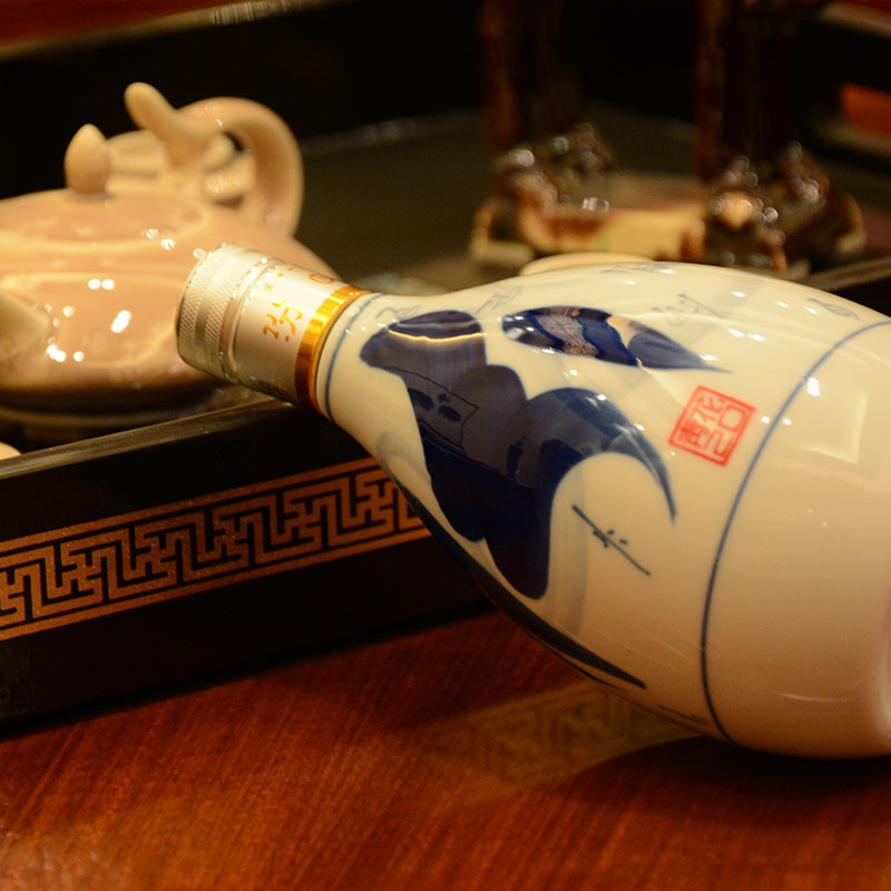 [官方正品]山西杏花村汾酒53度 青花20汾酒375mL*6瓶盒装清香型国产酒高清大图