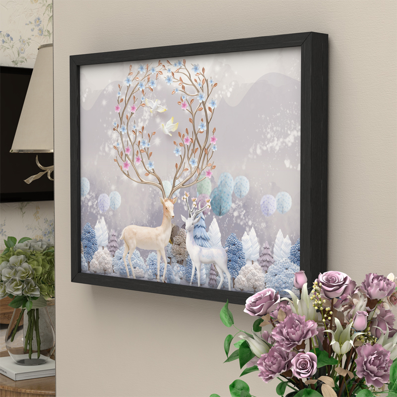 艺可恩电表箱装饰画现代简约配电箱遮挡箱客厅电源箱开关盒画