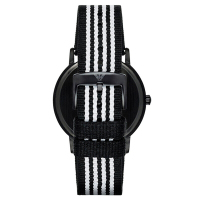 欧美品牌 阿玛尼(EMPORIO ARMANI) 手表 尼龙带石英表 男 简约商务指针男士手表 AR80004