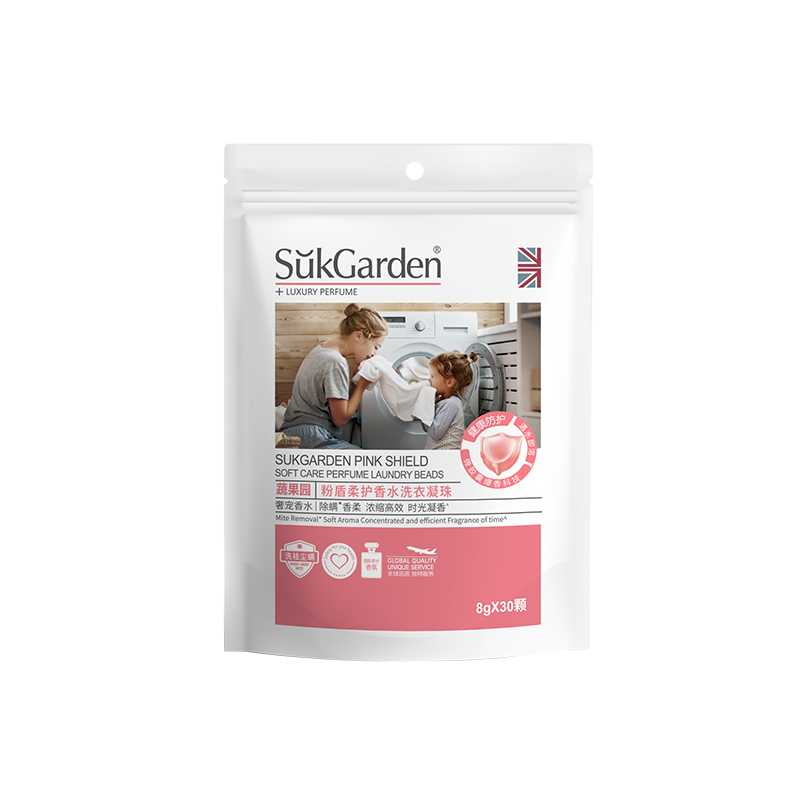 SukGarden蔬果园粉盾柔护香水洗衣凝珠(袋装)8g*30颗.