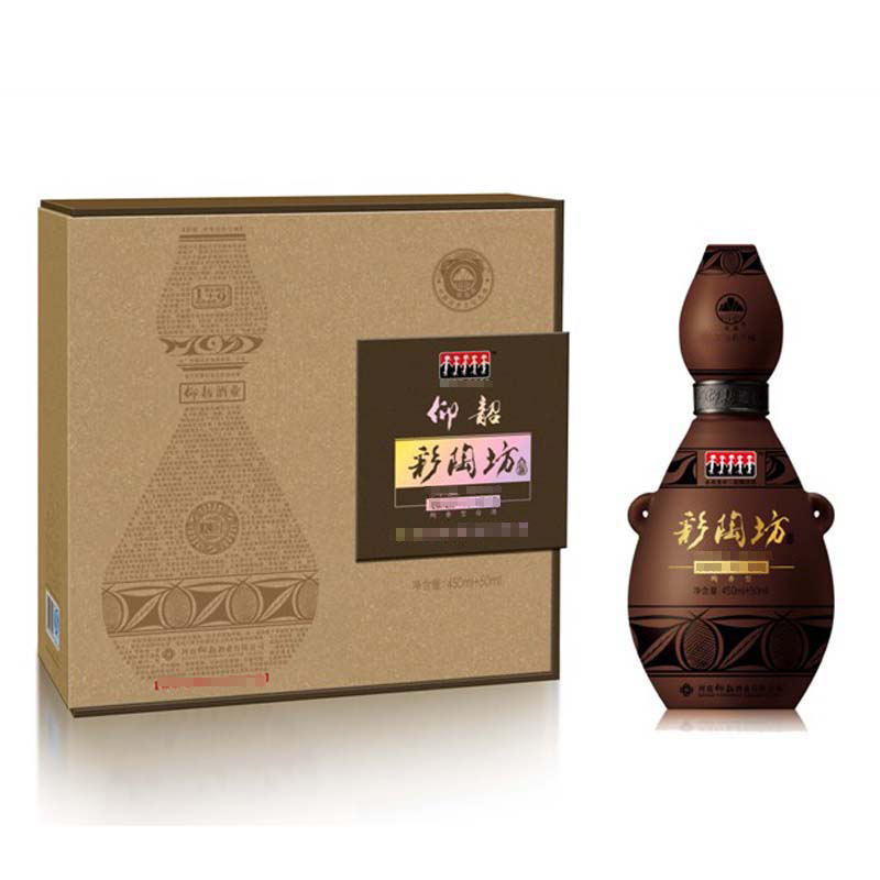 仰韶酒 彩陶坊天时白酒陶香型白酒46度450ml+70度50ml组合装(3瓶整箱装)