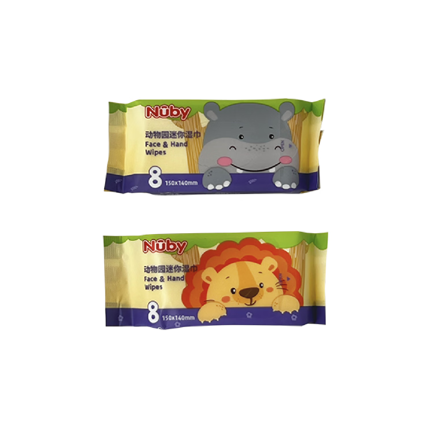 努比Nuby动物园迷你湿巾8抽*8包(一提)8提NY-14高清大图