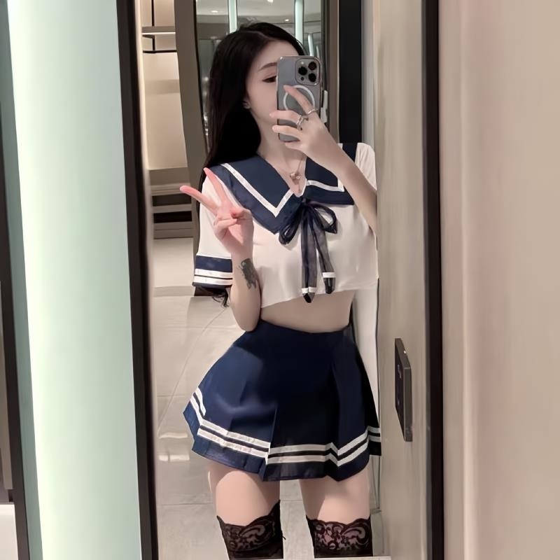 性感情趣内衣床上激情火辣学生套装jk制服诱惑水手服挑逗睡衣战袍高清大图
