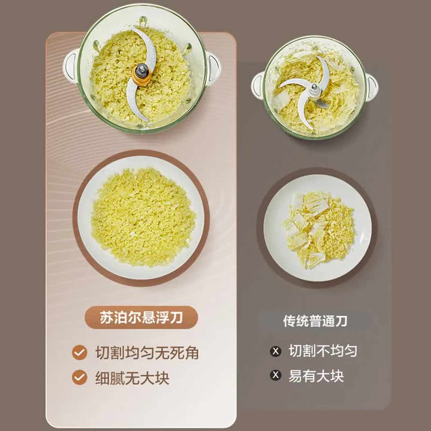 苏泊尔(SUPOR)绞肉机家用大容量自动辅食多功能电动碎肉碎菜小型料理机 JRD10 2L高清大图