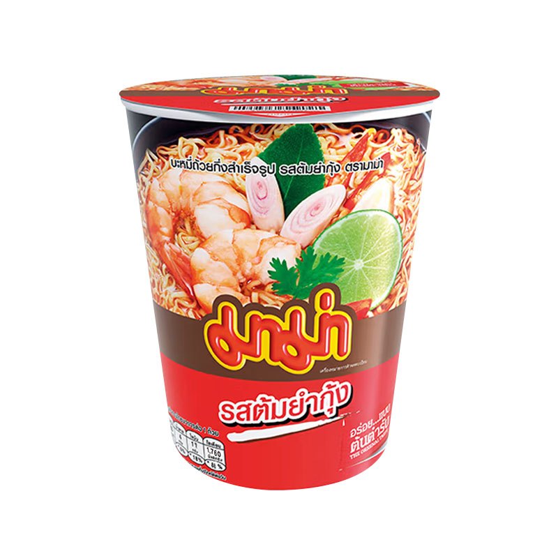 泰国进口泰氏妈妈冬阴功酸辣虾清味杯面60g*6杯高清大图
