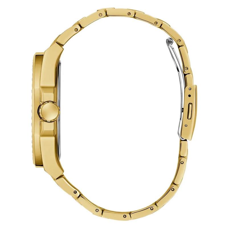 GUESS 男士金色气垫石英腕表复古潮流商务简约手表高清大图