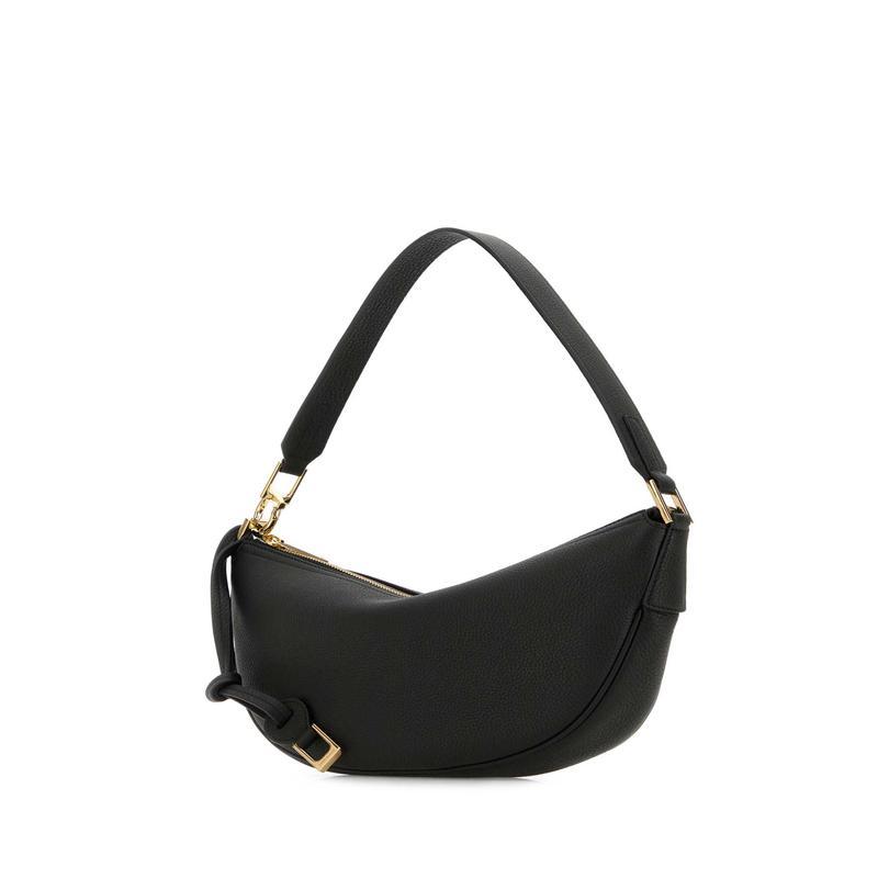 Ferragamo女款小方包真皮斜挎手提链条包百搭通勤复古金色五金修饰