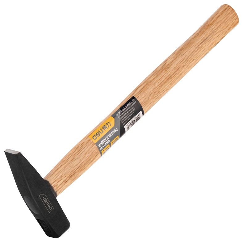 得力(deli) dl442200 木柄钳工锤 鸭嘴锤小铁锤电工锤小锤子小榔头