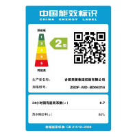 美菱(MeiLing)60升扁桶电热水器家用MD-BD06316 3000W 智能双胆 多重安防 超薄体型超博容量
