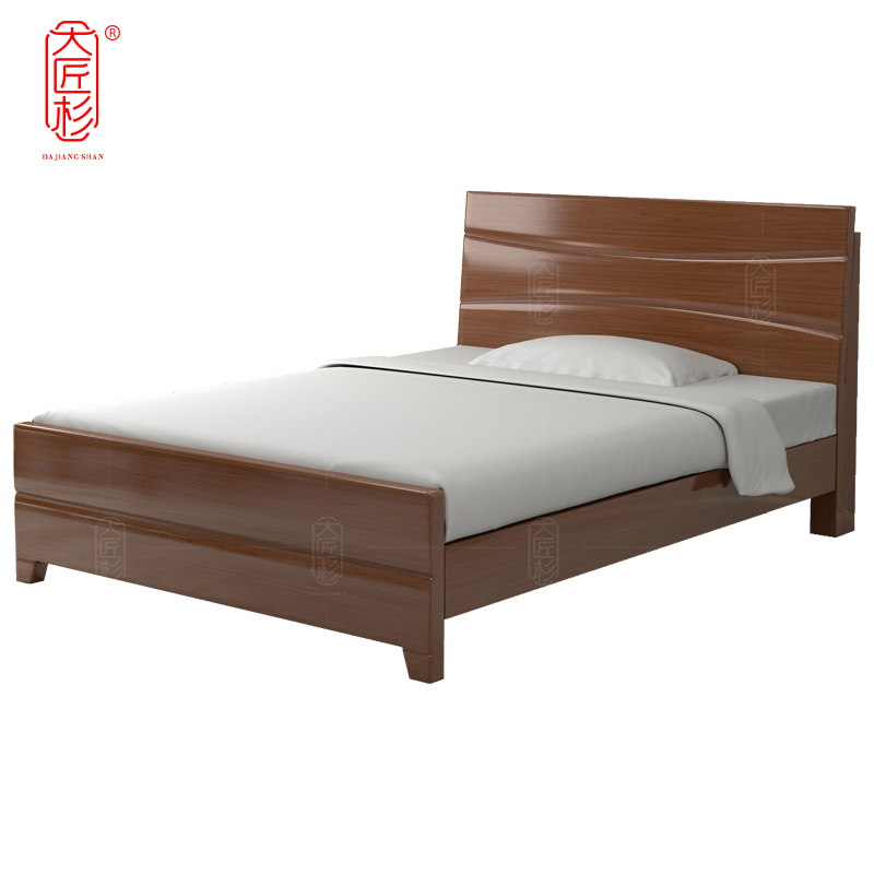 大匠杉 单人床实木床公寓床 1350*2000mmDC233高清大图