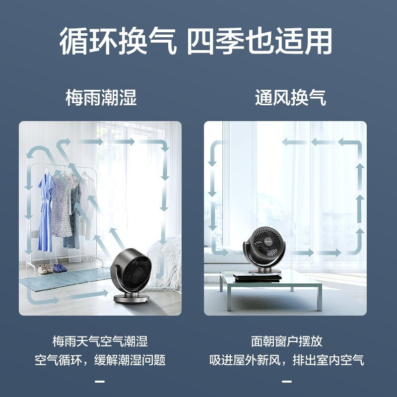 格力(GREE)空气循环扇台式风扇家用直流变频电风扇定时预约WIFI智控香薰小风扇预约电扇 FXTZ-1507Bg3高清大图