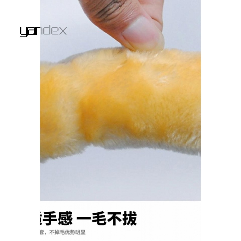 适用于汽车方向盘套冬季短毛绒通用型把套卡罗拉福克斯轩逸大众朗逸速腾