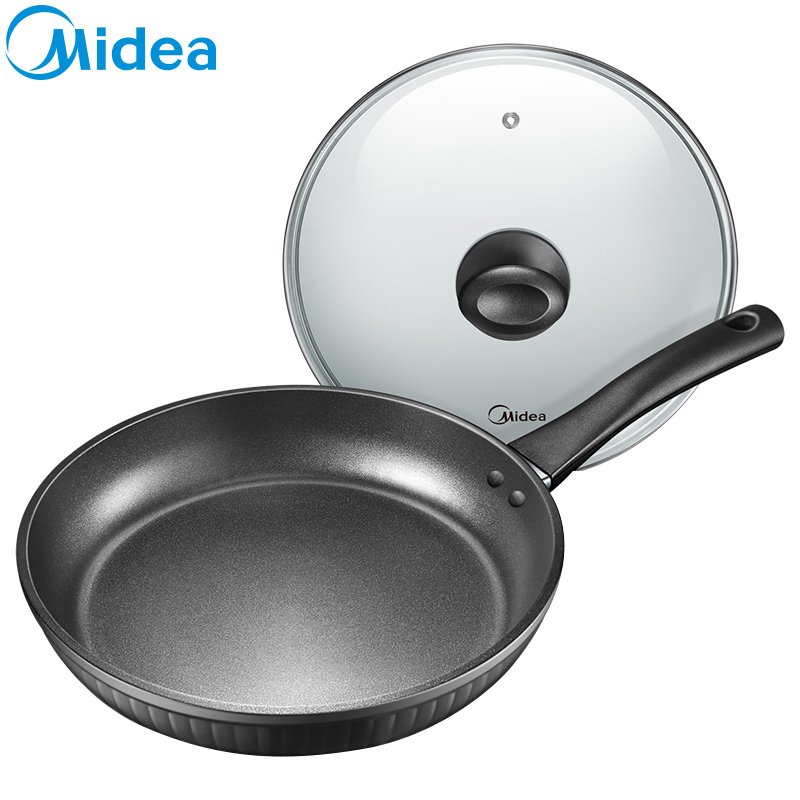 美的(Midea)煎锅 JL26X1 高级质铝合金系列 牛排煎锅加厚不粘平底锅无油烟深煎锅平底锅 煎饼锅 不粘锅
