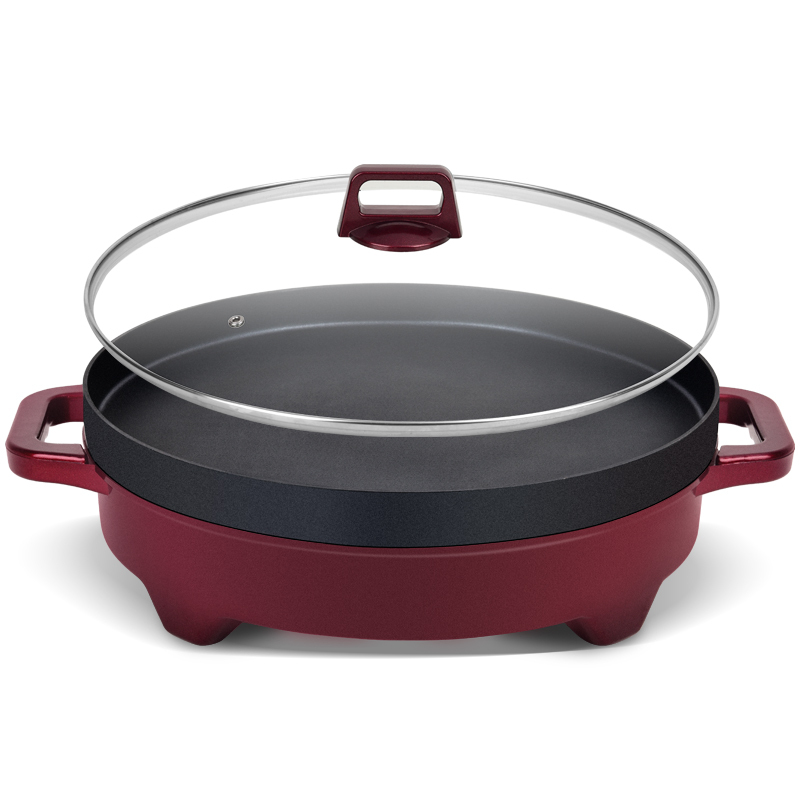 多功能电烤盘烙饼锅不粘锅煎饼果子机时光旧巷烤饼机食饼筒锅水煎包煎