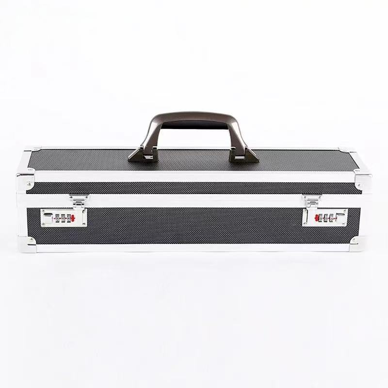 专业道具铝合金收纳箱多功能铝制密码箱(500*120*120mm)1个