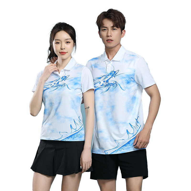 Tduo乒乓羽毛球服 P7 套 白色 XXXXL