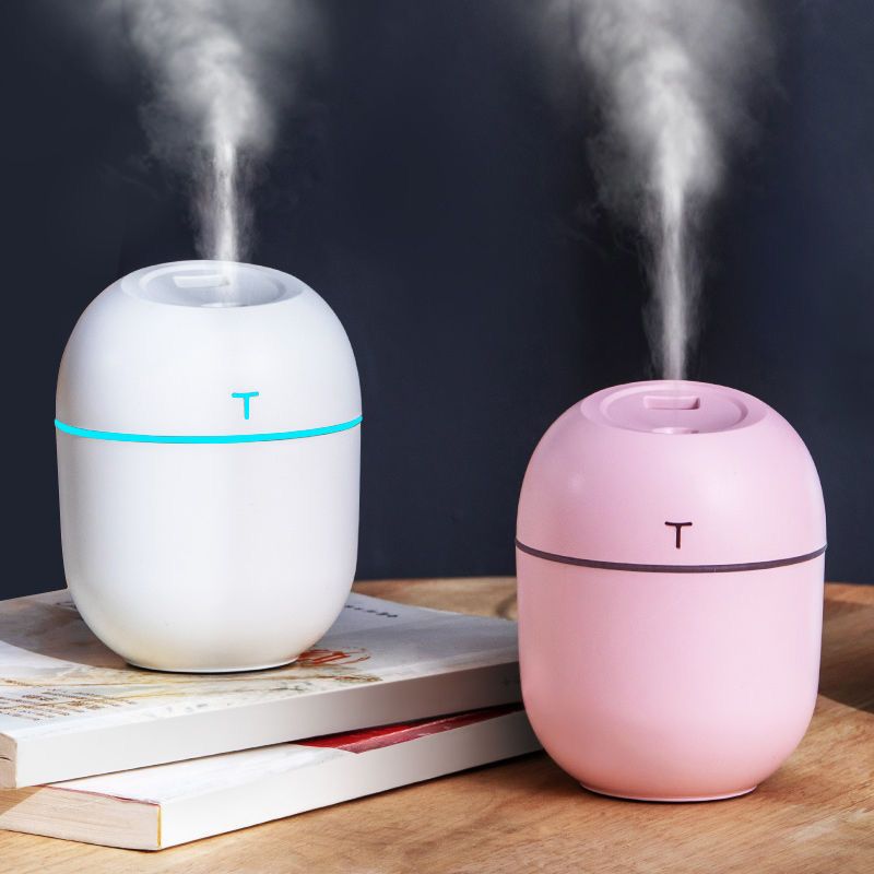 加湿器家用卧室静音迷你学生办公室usb车载便携香薰精油补水喷雾|婴花粉 配2根棉棒+2瓶精油