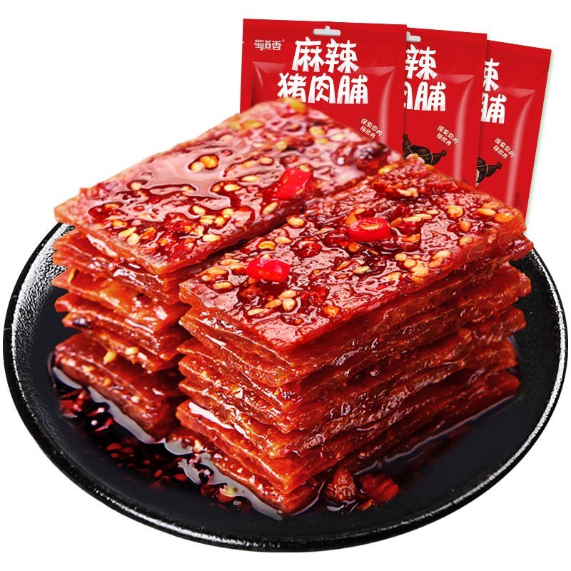 WQZY蜀道香麻辣猪肉脯65g*4