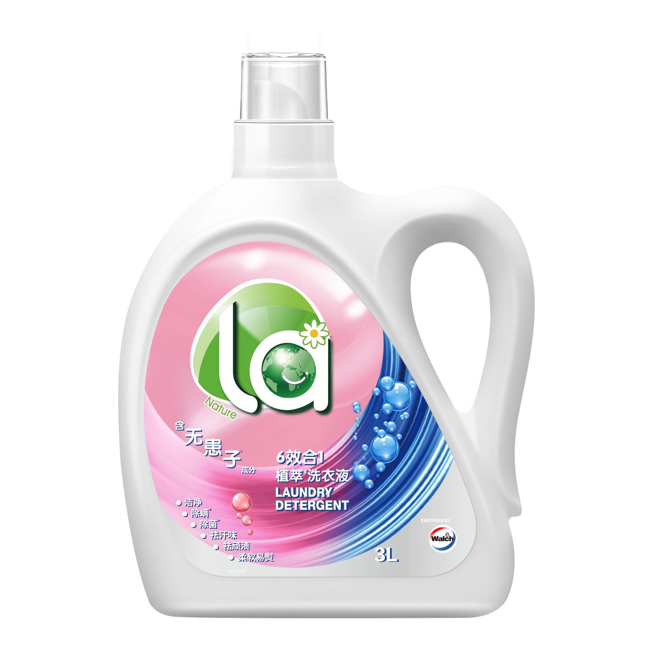 威露士La6效合1植萃洗衣液除菌除螨留香内衣高效清洁柔顺 1L-瓶装高清大图