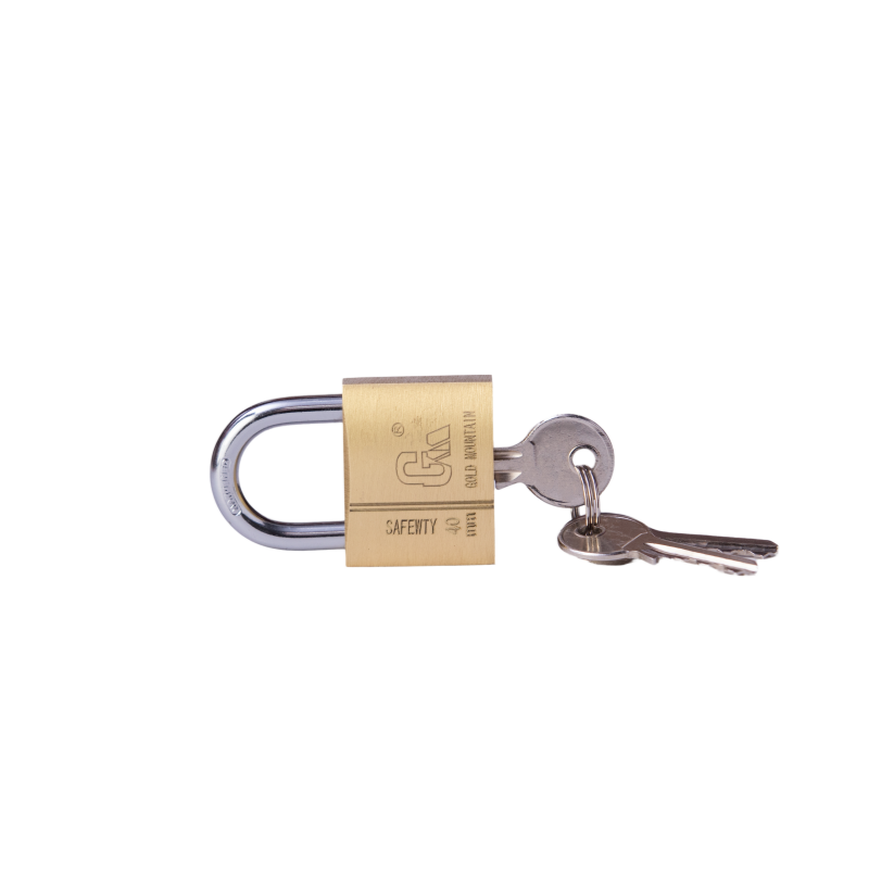 金岳 TR40-1J 铜芯 32*40*14mm 黄铜挂锁(计价单位:个)黄色高清大图