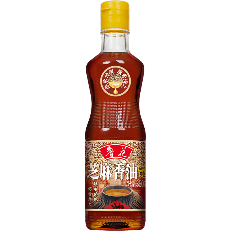 鲁花芝麻香油350ML家用香油凉拌烹饪调味品火锅蘸料小瓶装高清大图