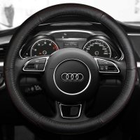 奥迪A4L方向盘套Q5Q3/A6/A1/A3/A5Q7A8L四季通用汽车真皮把套女