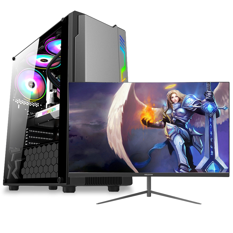 组装机 台式电脑 商务家用办公 组装电脑 学生学习直播电脑台式主机