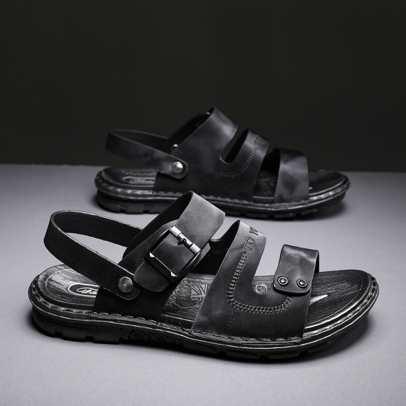 【男凉鞋真皮爸爸】报价行情_排行_品牌_参数_怎么样_图片_商家-苏宁