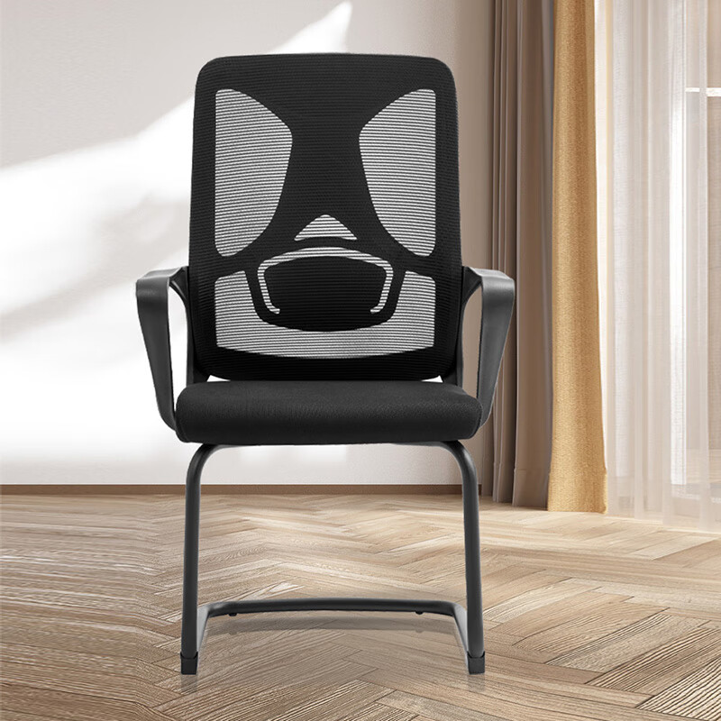 中伟(ZHONGWEI)电脑椅家用人体工学椅子办公椅网布会议椅弓形椅