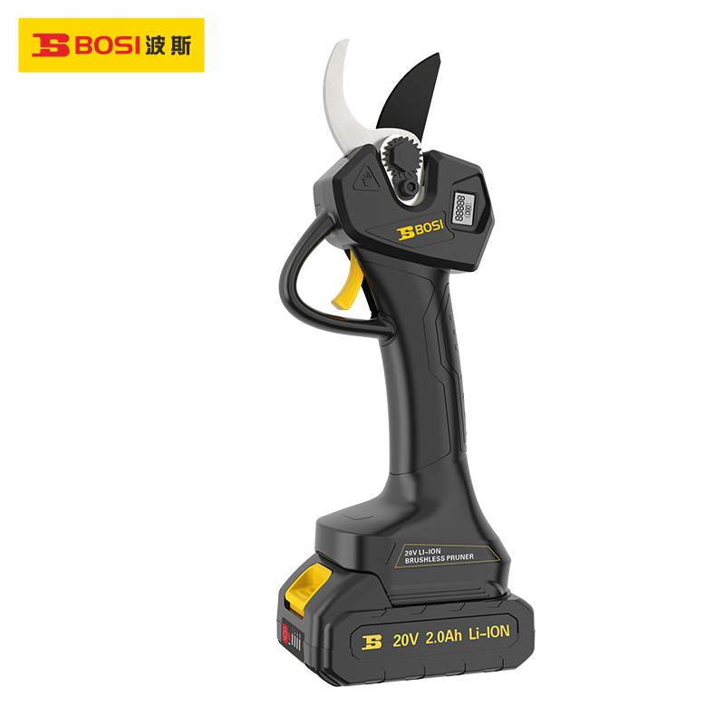 波斯(BOSI)无刷锂电修枝剪（32mm 20V/2.0Ah）台