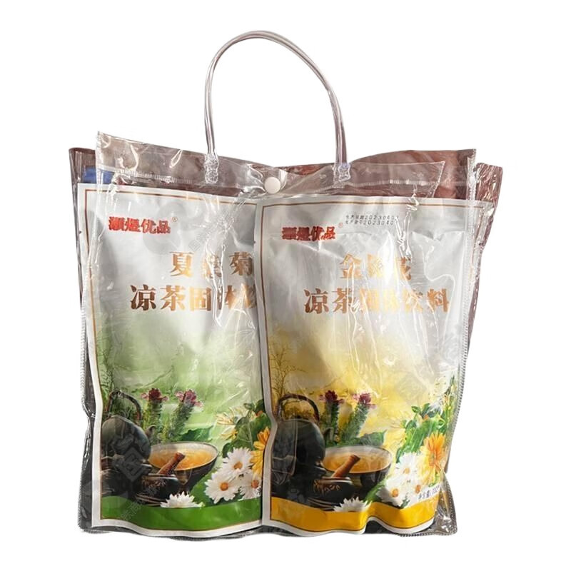 灏煜优品 夏桑菊金银花凉茶固体饮料清凉茶速溶便携四季解暑热凉茶颗粒饮料冲剂200g*6包套装高清大图