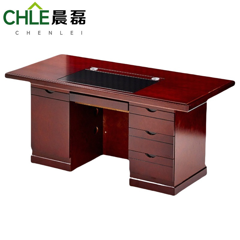 晨磊 办公桌(贴木皮) 1.6米 张高清大图