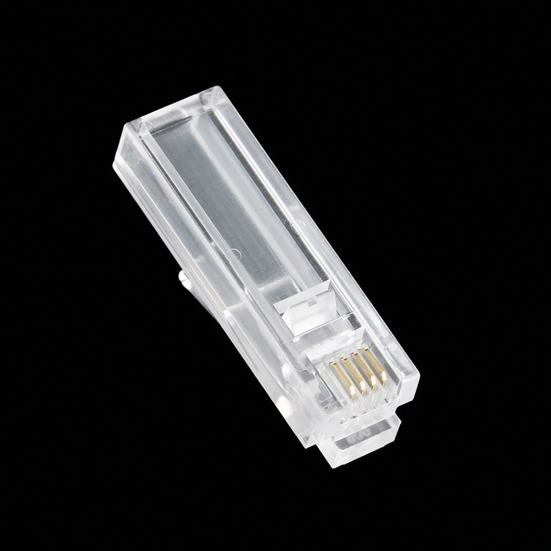 百晟长恒 BSCH-A58 六类金属屏蔽镀金8芯 电话水晶头 (计价单位:包) 透明高清大图