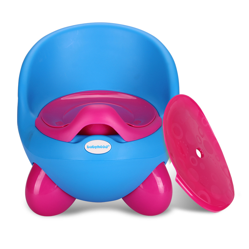 世纪宝贝(babyhood)QQ座便器 BH-105 蓝色 儿童马桶宝宝坐便器婴儿便盆