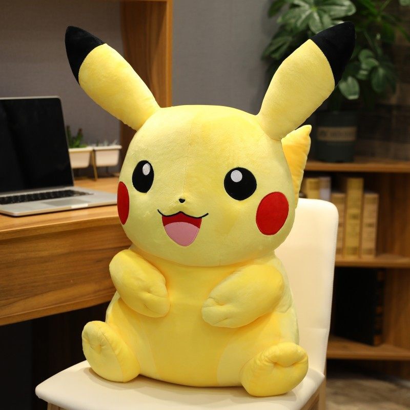 皮卡丘公仔毛绒玩具布娃娃大侦探比卡丘玩偶女孩儿童抱枕七夕节礼物