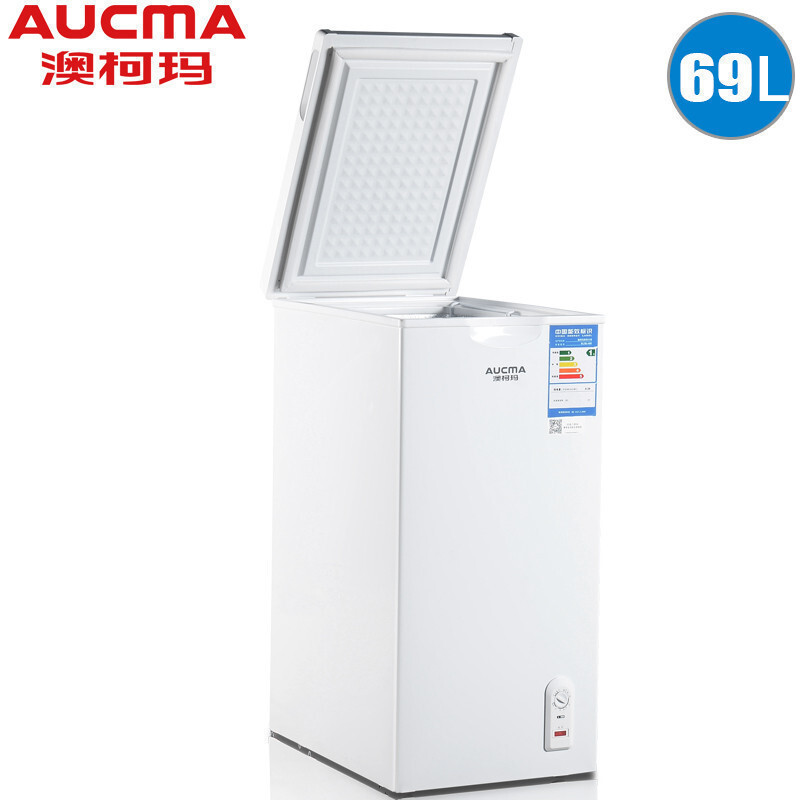 [预售]澳柯玛(AUCMA) 冰柜小型冷柜 69升迷你冰柜立式小型冷柜家用商用冷藏冷冻冰柜家用BC/BD-69H