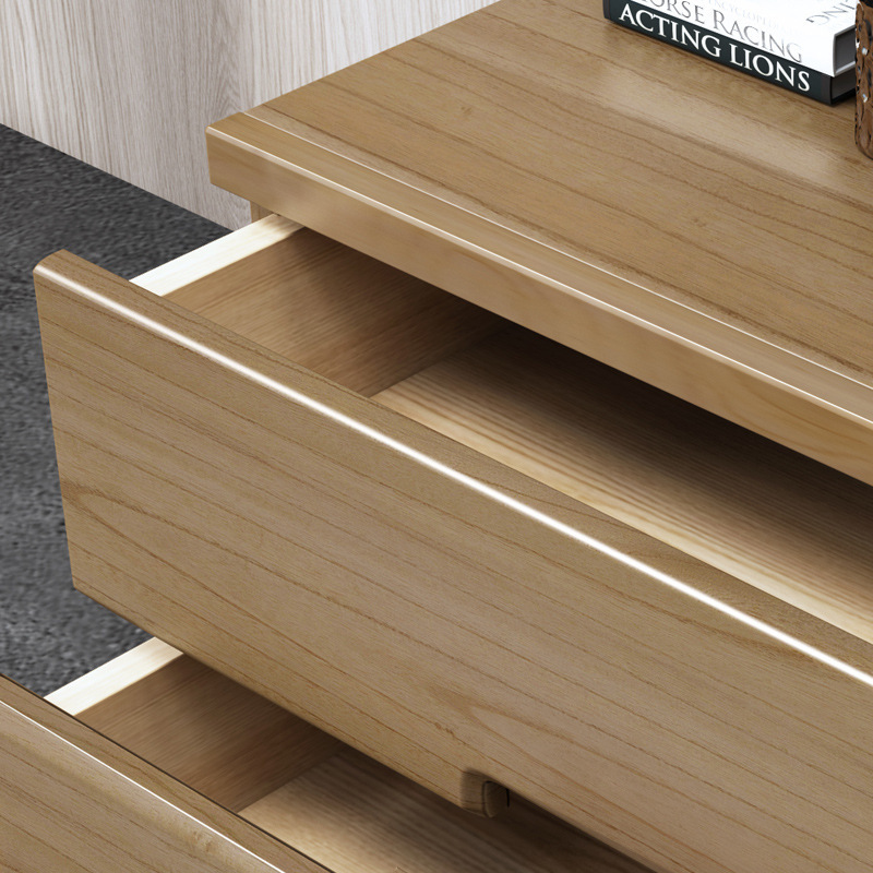 鑫金虎床头柜北欧实木床边柜储物柜简约小户型床头收纳柜多层抽屉柜