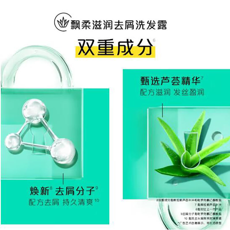 飘柔滋润去屑洗发水男士女士500g控油柔顺止痒洗发露清爽蓬松高清大图