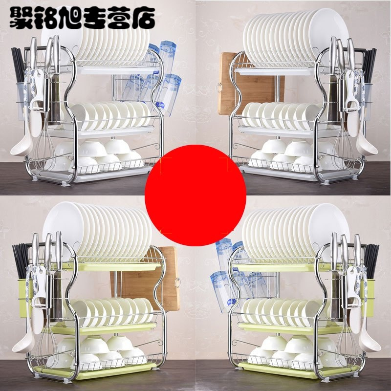 放碗架沥水架家用碗柜洗碗池凉盘子装碗筷收纳盒箱厨房置物架简约现代厨房五金置物架