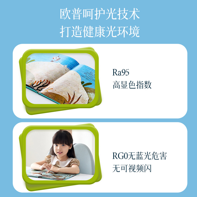 OPPL欧普隐形电风扇灯吊扇灯led餐厅美式吊灯卧室客厅简约现代灯具餐厅灯 一级能效 呵护光 送遥控器高清大图