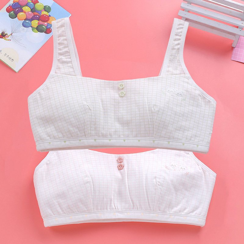 初中高中学生女孩育期小背心文胸14-15-16-17岁加大码抹胸内衣