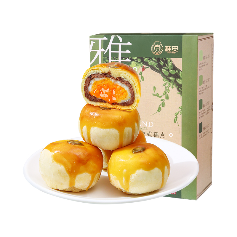 雅觅 麻薯奶香 蛋黄酥 320g/盒