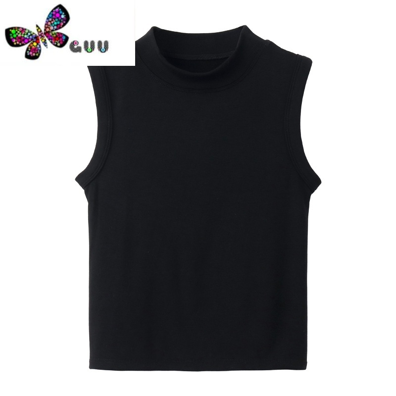 语娄复古运动工字小背心吊带女夏季美式内搭外穿短款黑色坎肩无袖上衣