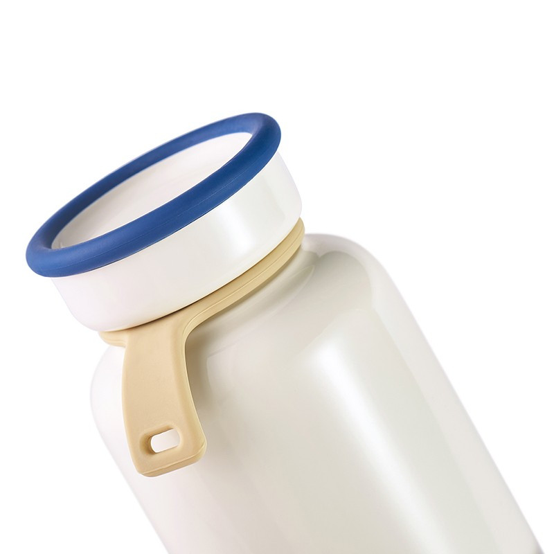 milk妙可保温杯 10404BMKB-330CNW 小巧便携学生用水杯米白色 330mL (单位:个)