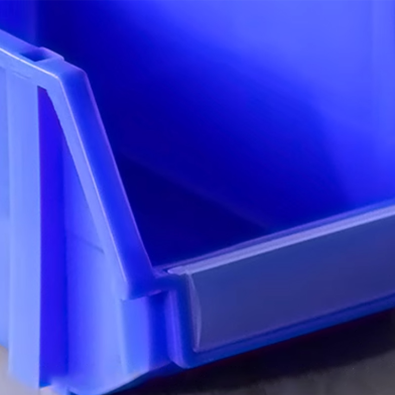 翌嘉 YJ5091052 加厚物料盒组合式零件盒 斜口盒 450x300x180mm蓝色高清大图